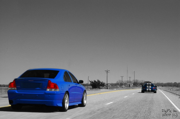 The Chase Sonic Blue - 2006 Volvo S60R\nHill Country Drive - July 2007