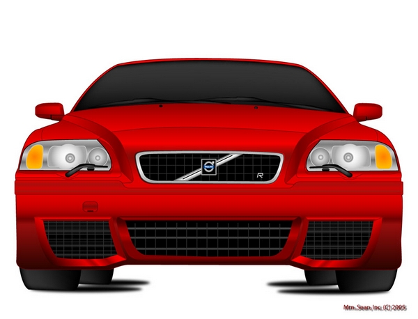 2006 Volvo S60R - Passion Red Evolve Bumper